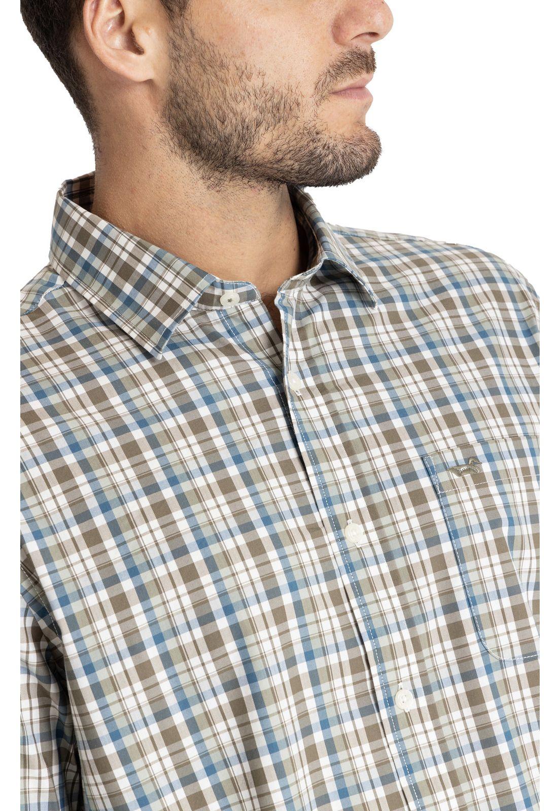 Camisa M/L Hombre Mild Verde-6