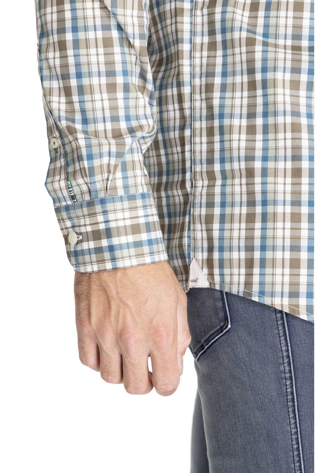 Camisa M/L Hombre Mild Verde-7