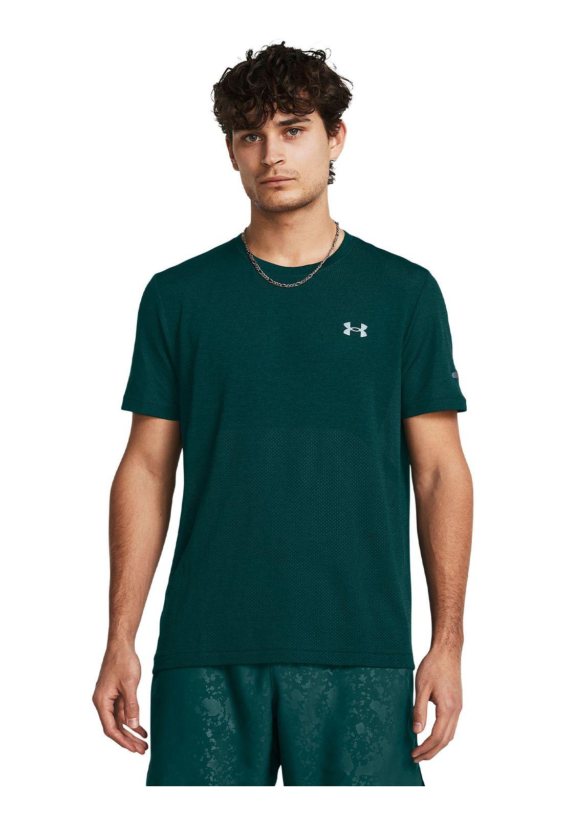 Polera Seamless hombre Azul-3