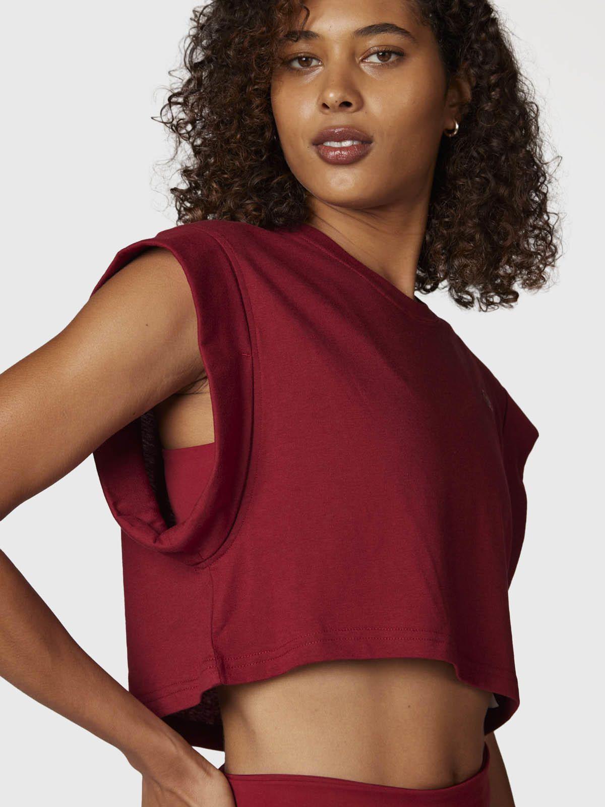 Polera Mujer Clarissa Granate -1