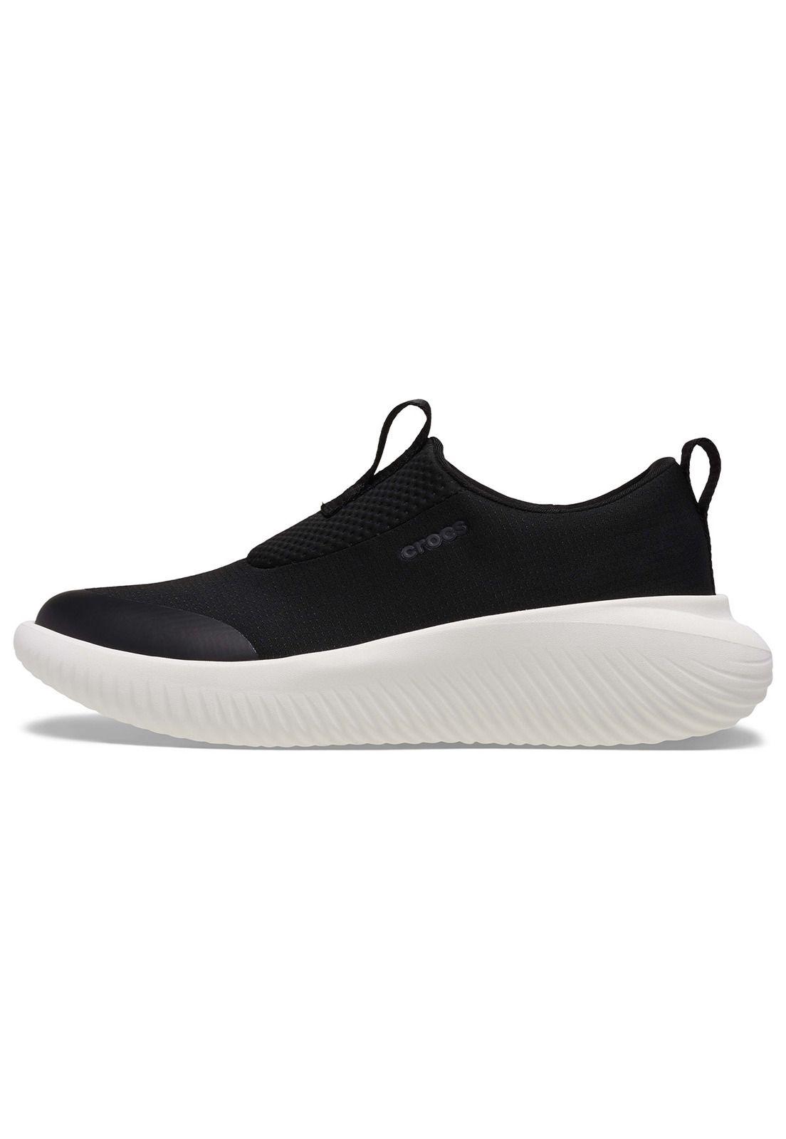 Zapatilla Crocs Hombre Mellow Ease Negro Blanco-1