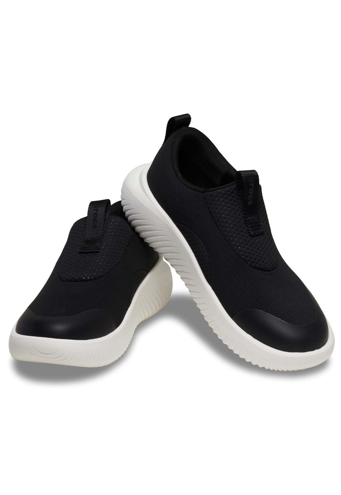 Zapatilla Crocs Hombre Mellow Ease Negro Blanco-3