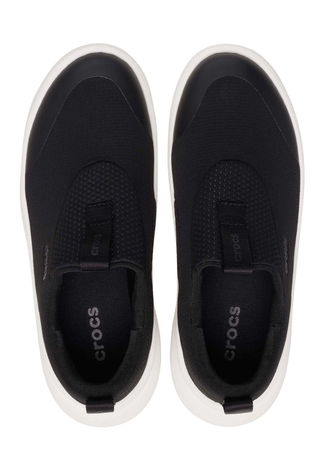Zapatilla Crocs Hombre Mellow Ease Negro Blanco-4