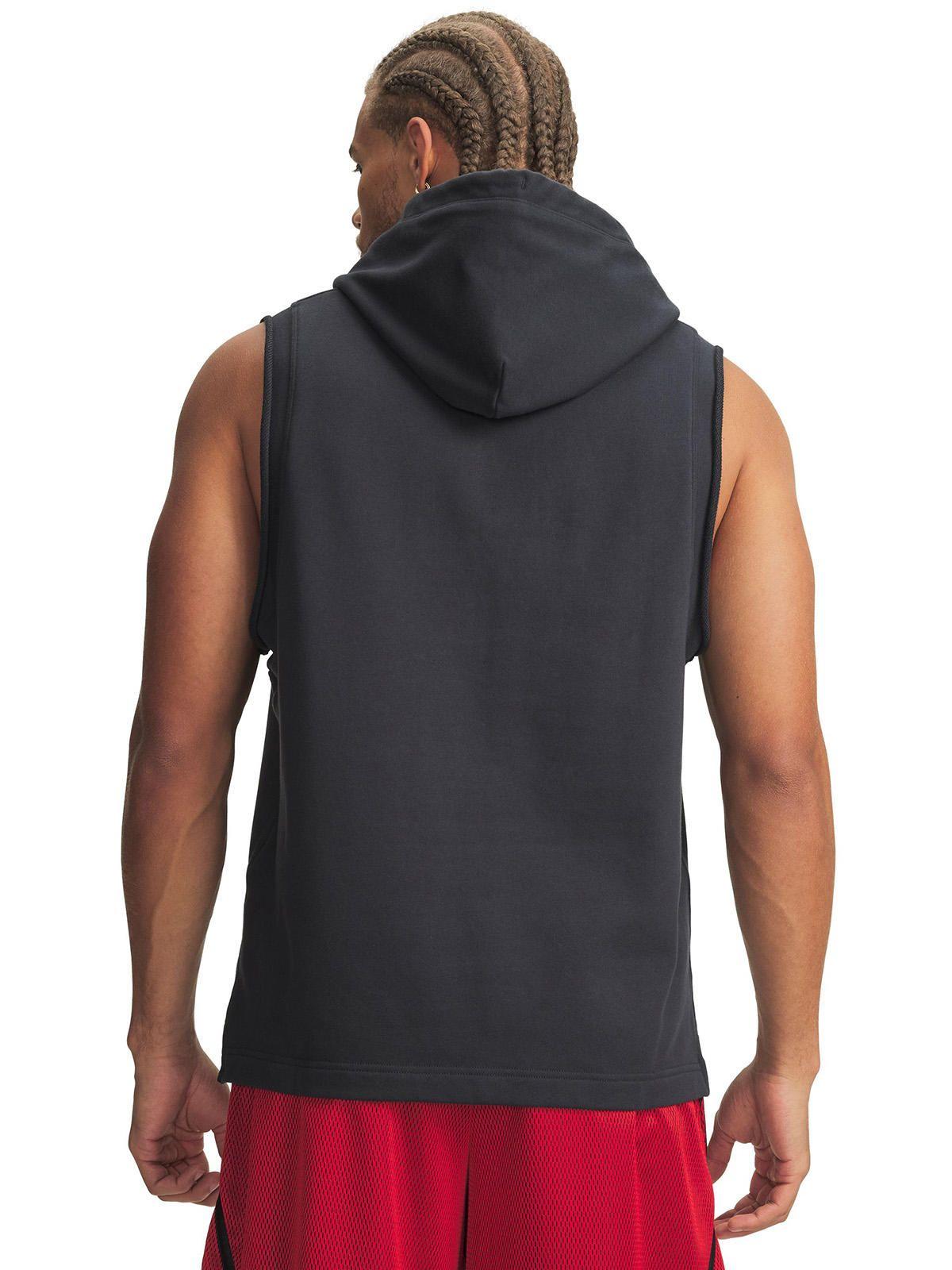 Poleron S/M Hombre Curry Sleeveless Hoodie Gris-1