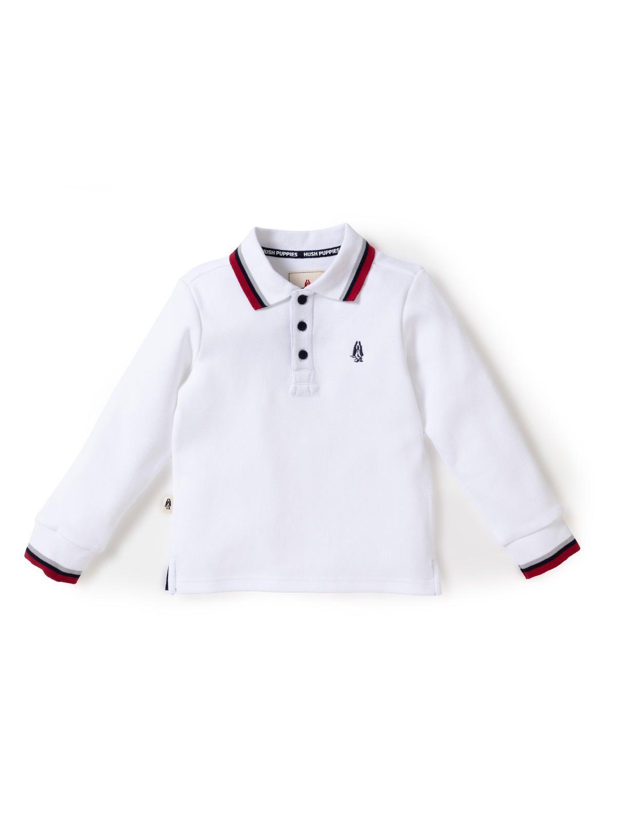 Polera Manga Larga Niño Heaven Blanco-0