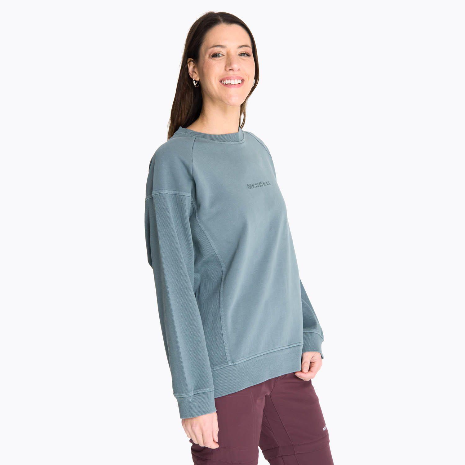 Poleron Mujer Crewneck Pokiha Verde Musgo -1