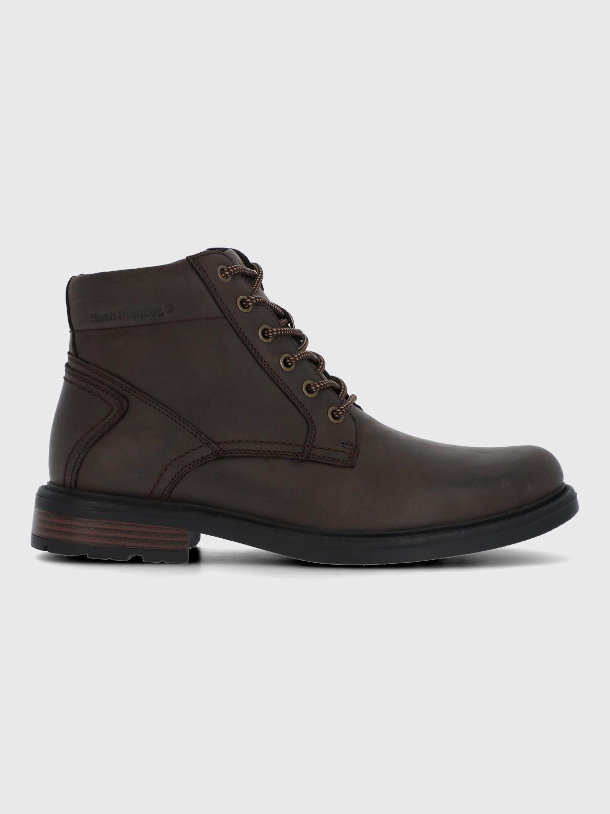 Botin Cuero Hombre Quero Café Oscuro-1