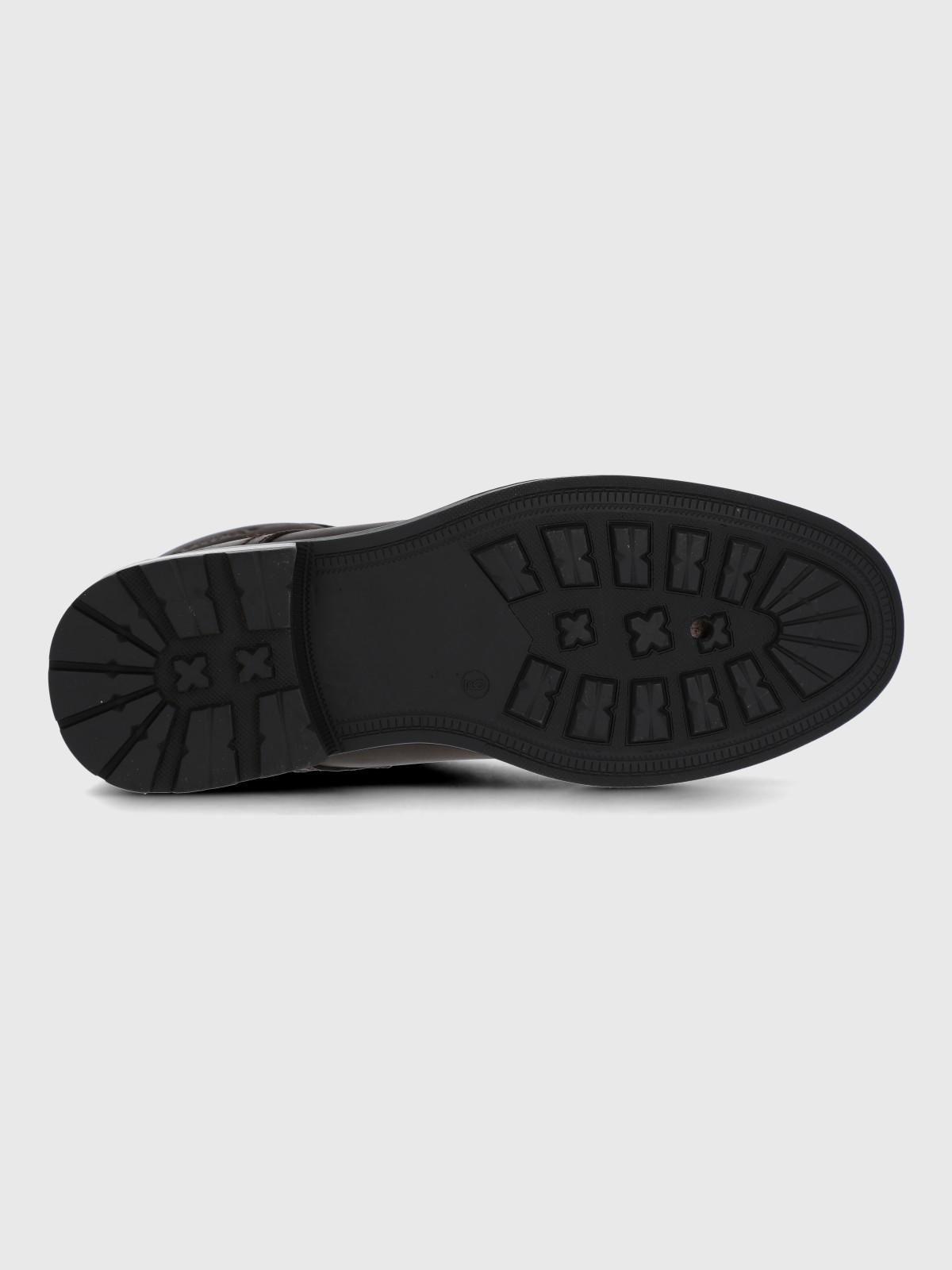 Botin Cuero Hombre Quero Café Oscuro-7