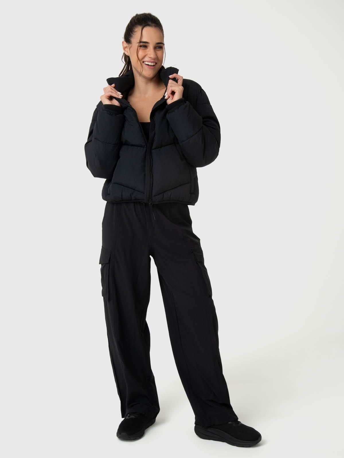 Parka Mujer Puffa Negra-4