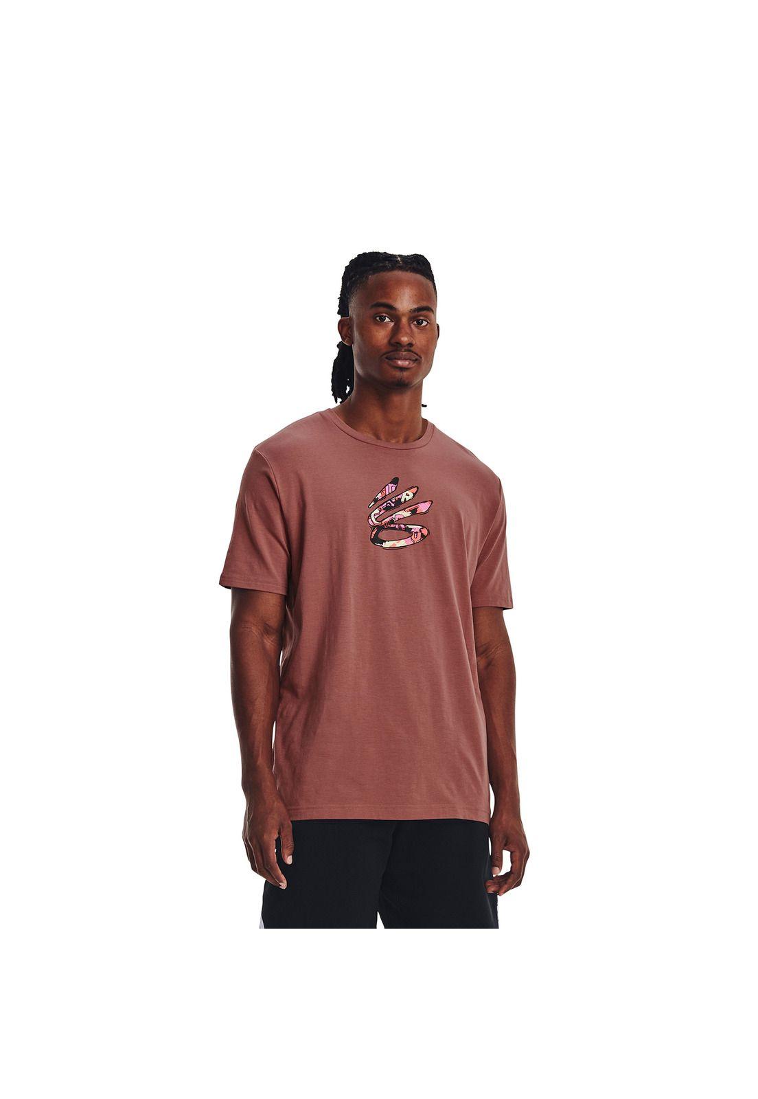 Polera M/C Baseball Curry Comic Fill Rojo Hombre-3
