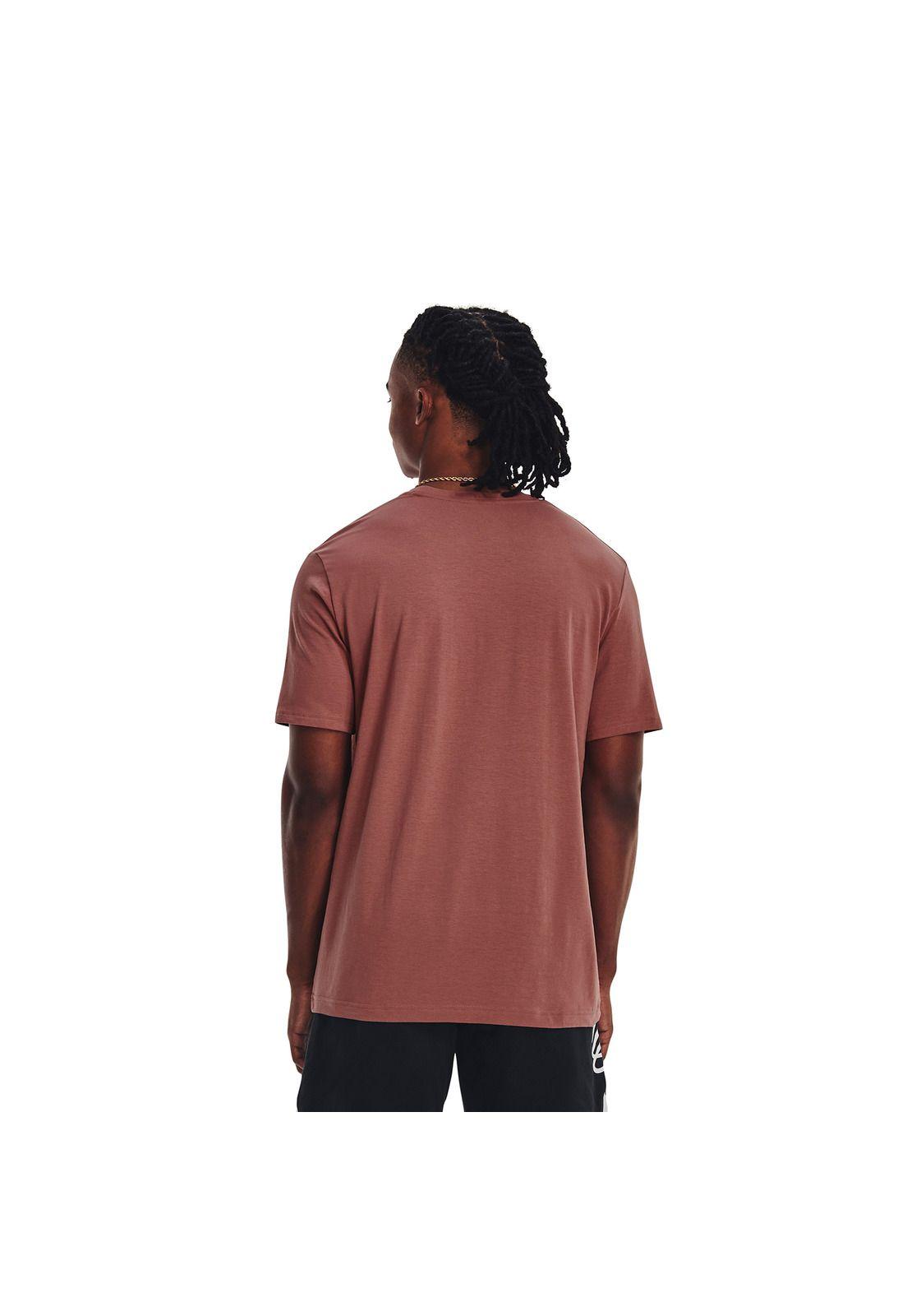 Polera M/C Baseball Curry Comic Fill Rojo Hombre-4