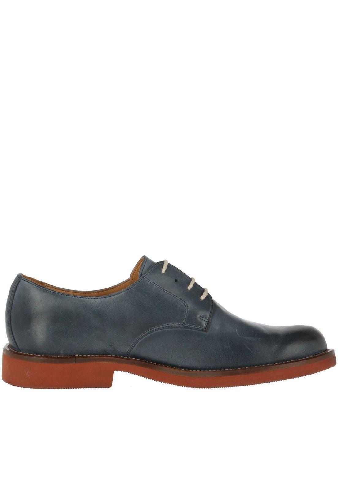 Zapato Cuero Grass Azul-0