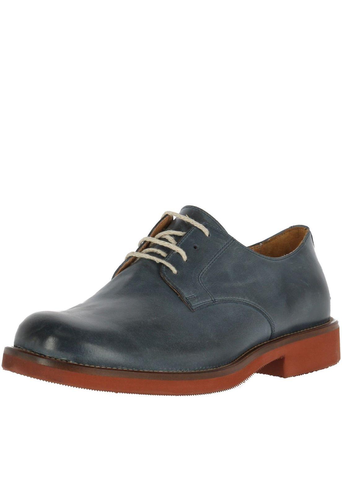 Zapato Cuero Grass Azul-2