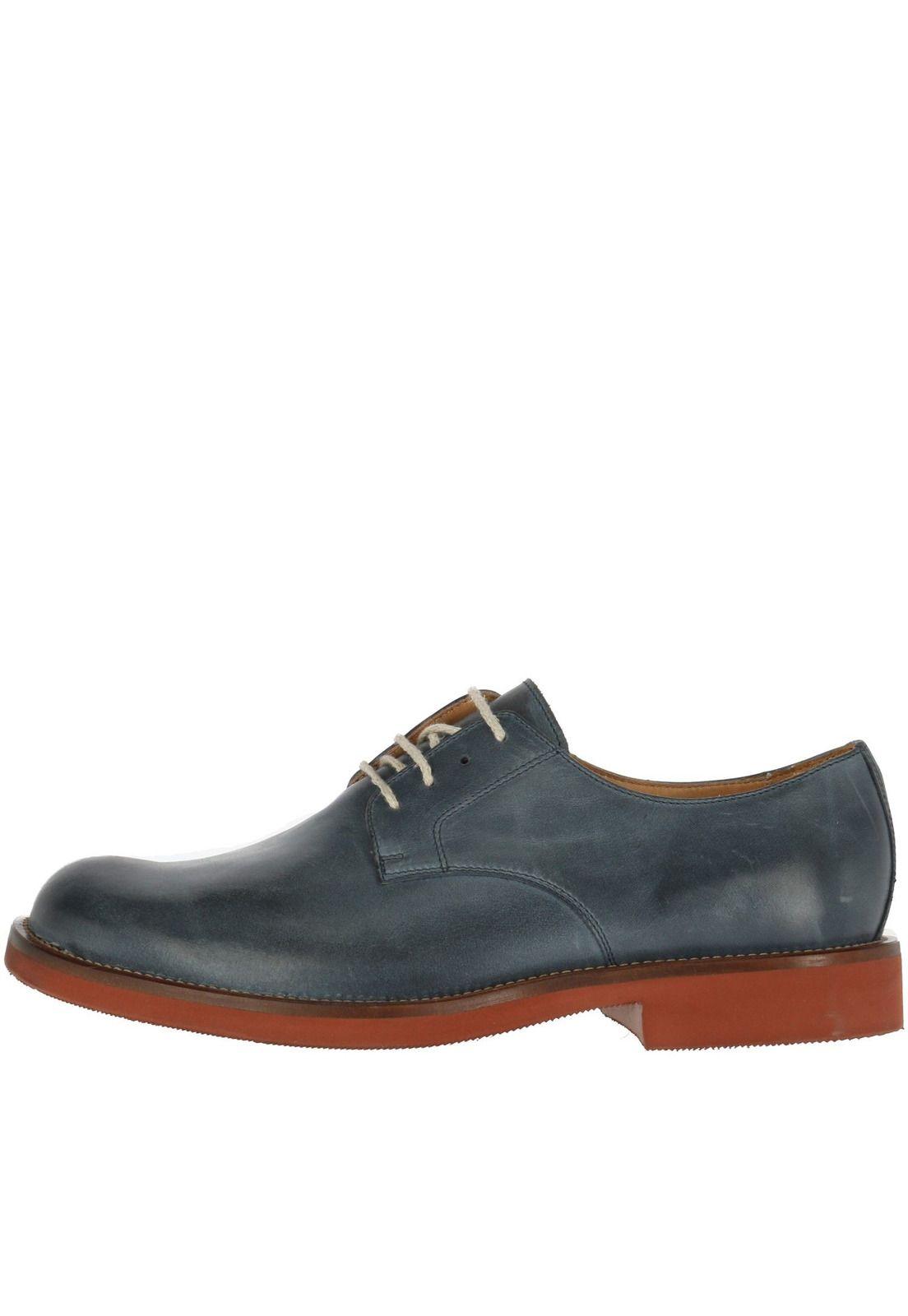 Zapato Cuero Grass Azul-3