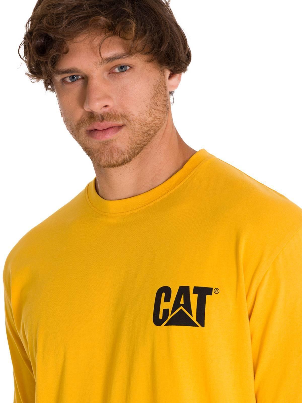 Polera Manga Larga Logo Hombre Amarillo-5