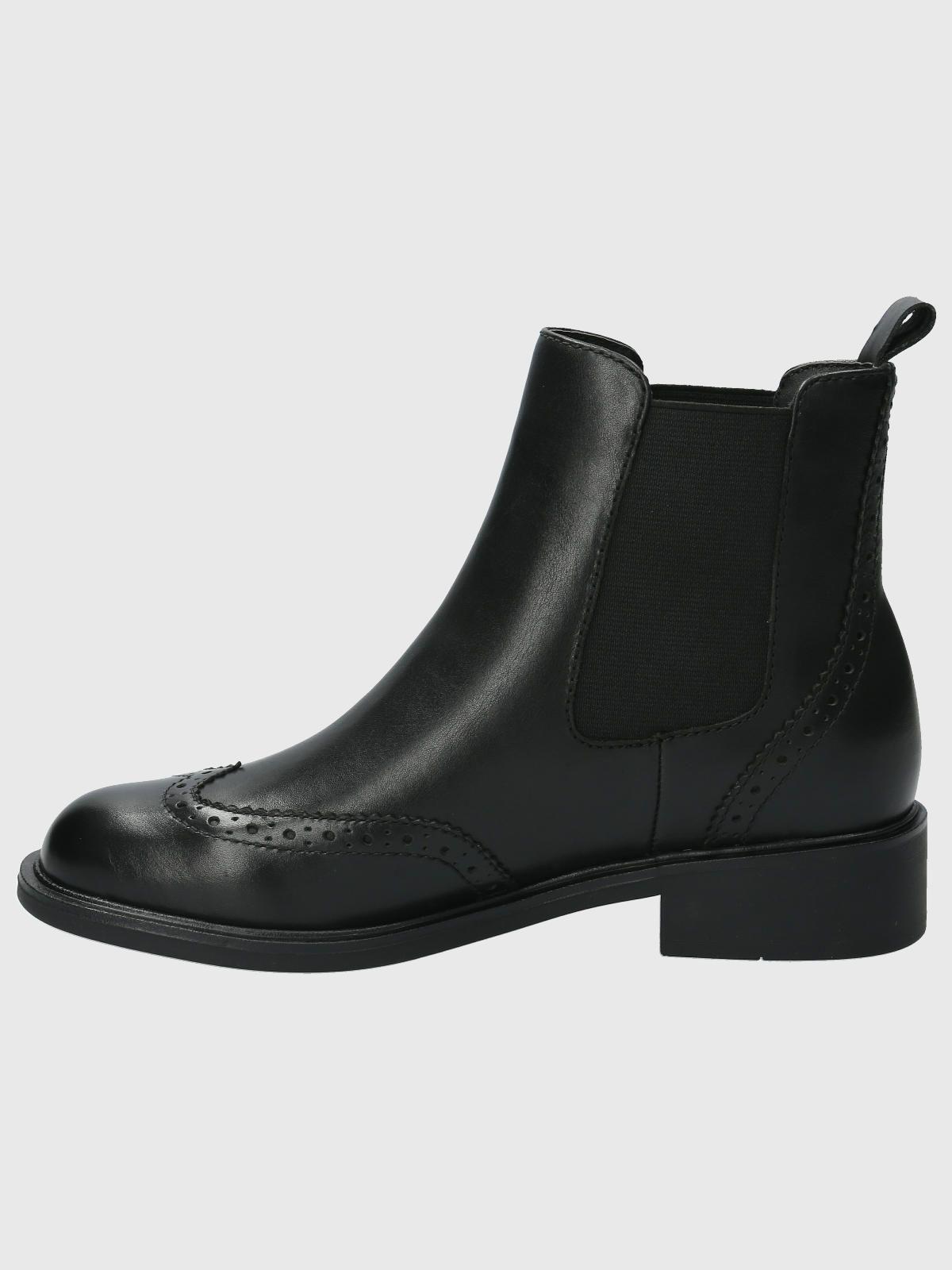 Botin Cuero Mujer Algate Negro-5