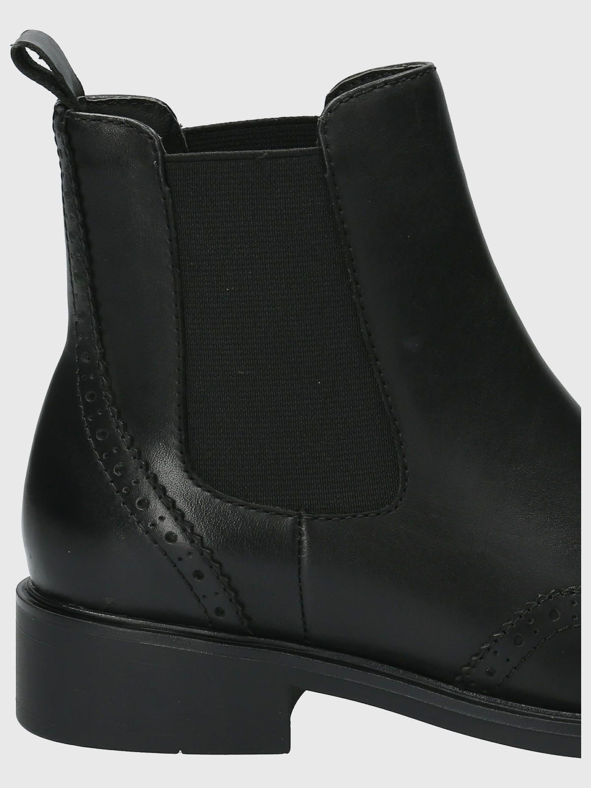 Botin Cuero Mujer Algate Negro-7
