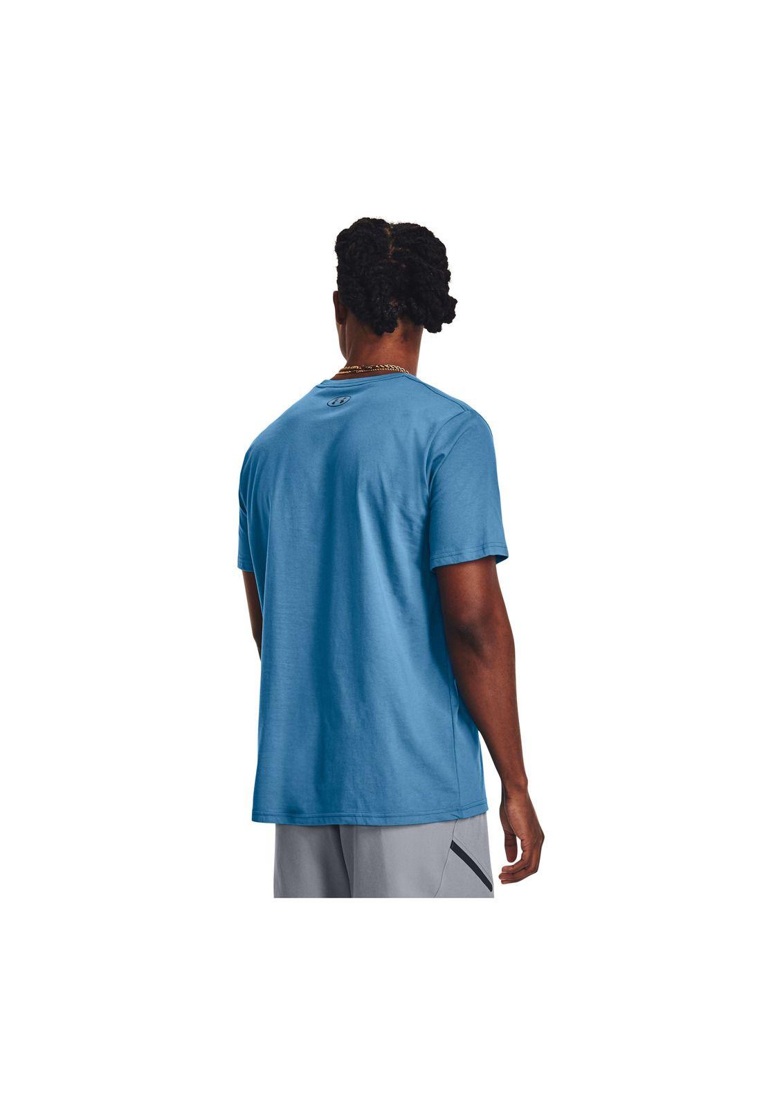 Polera  UA Sportstyle hombre Azul-4