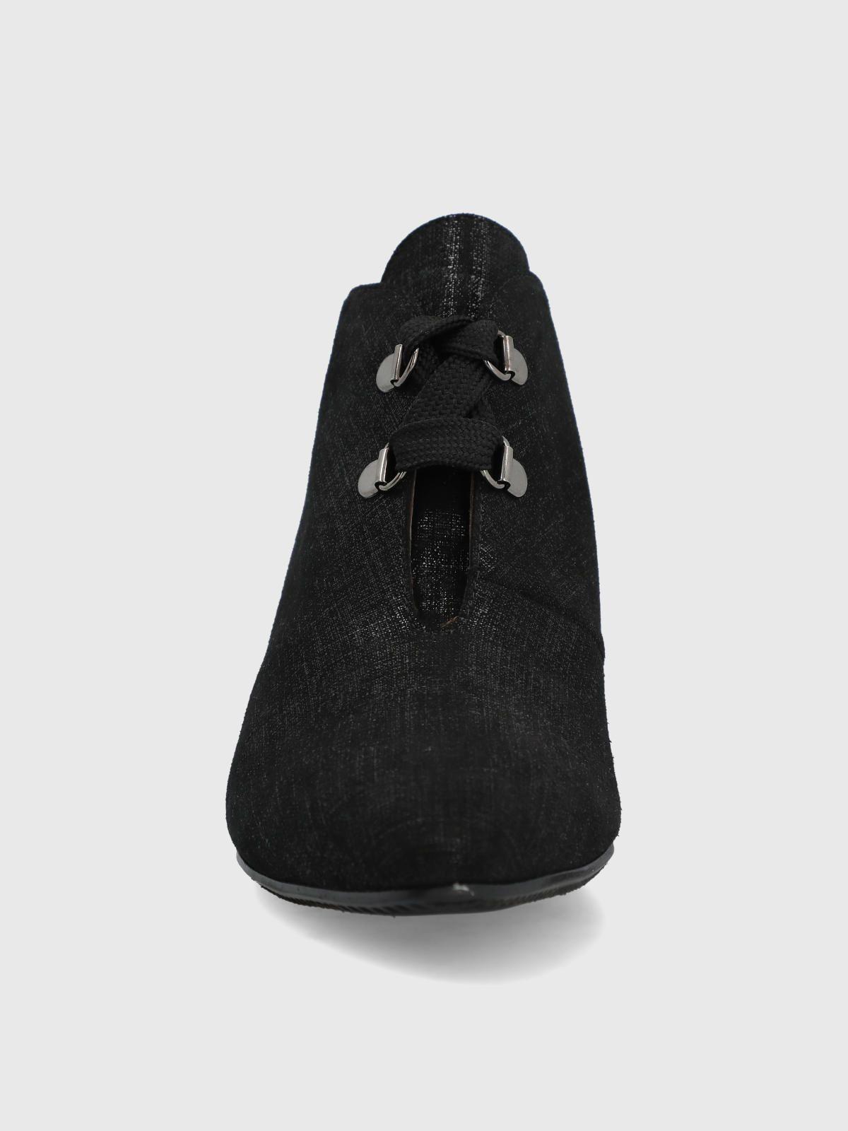 Zapato Brunate Cuero Mujer Treza Negro-4