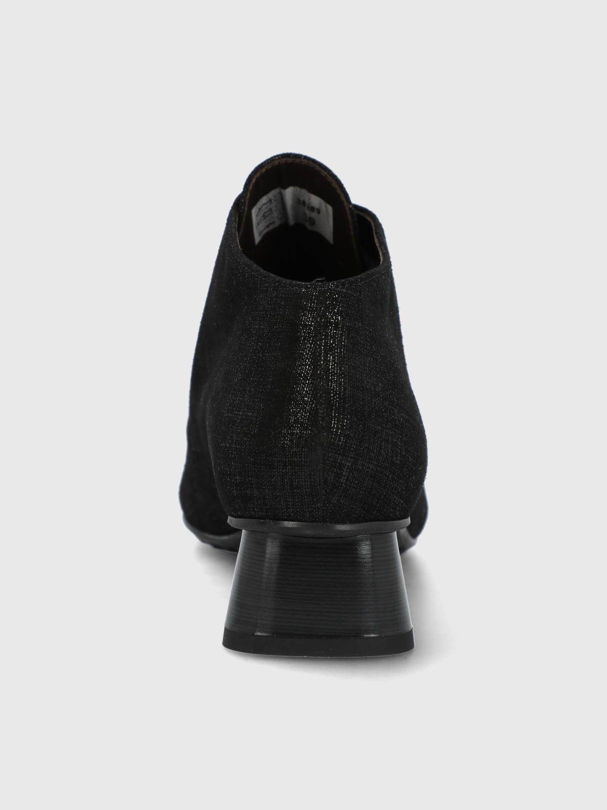 Zapato Brunate Cuero Mujer Treza Negro-7