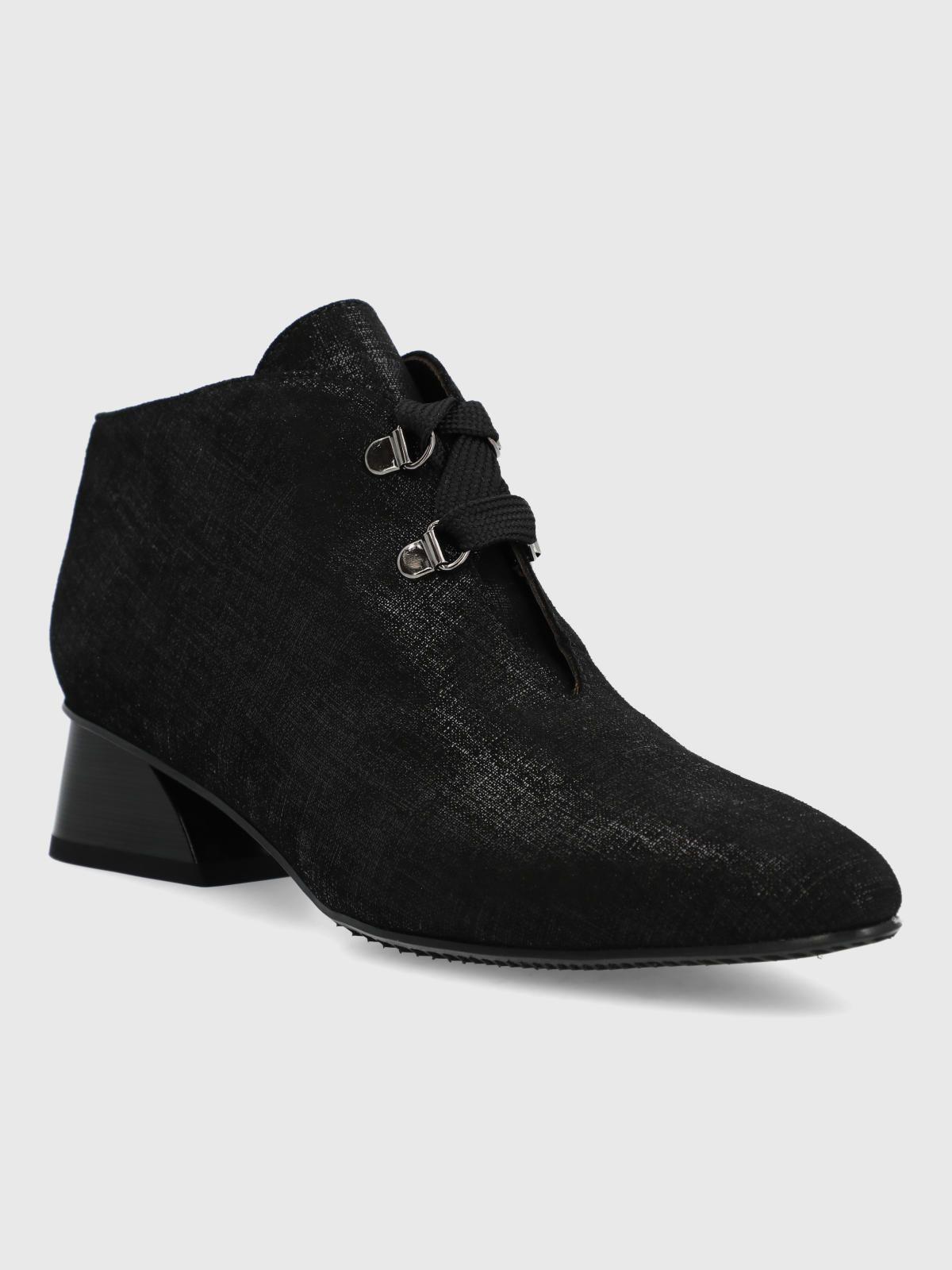 Zapato Brunate Cuero Mujer Treza Negro-1