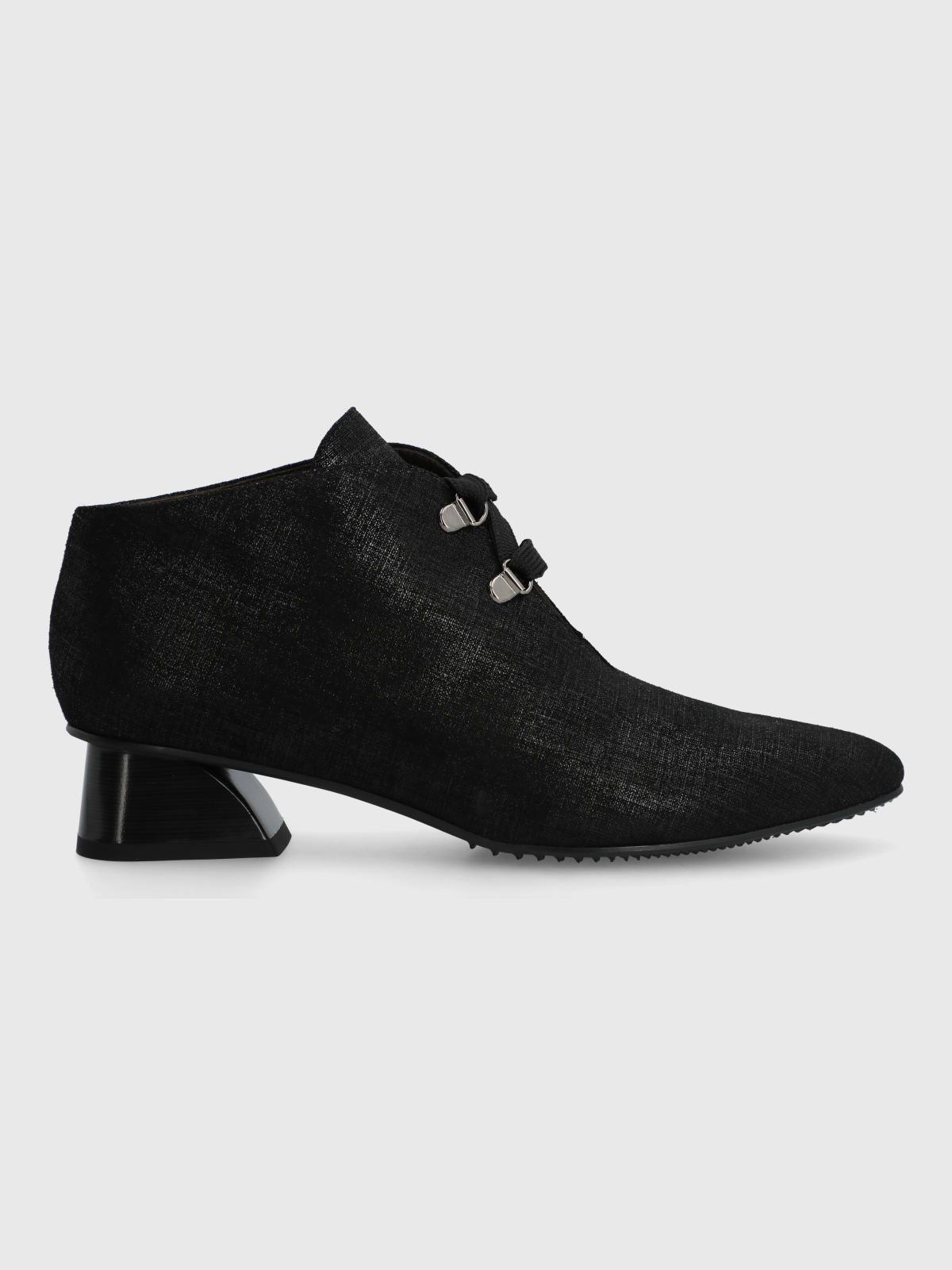 Zapato Brunate Cuero Mujer Treza Negro-3