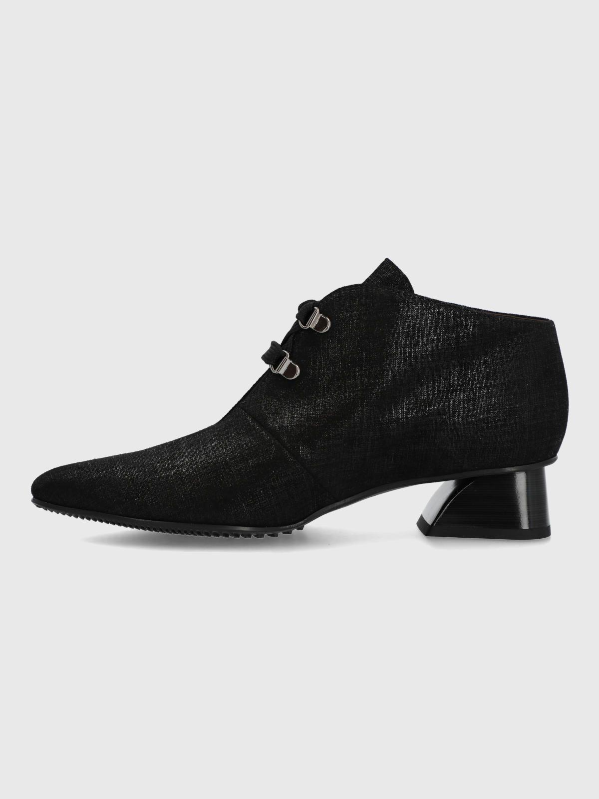 Zapato Brunate Cuero Mujer Treza Negro-6