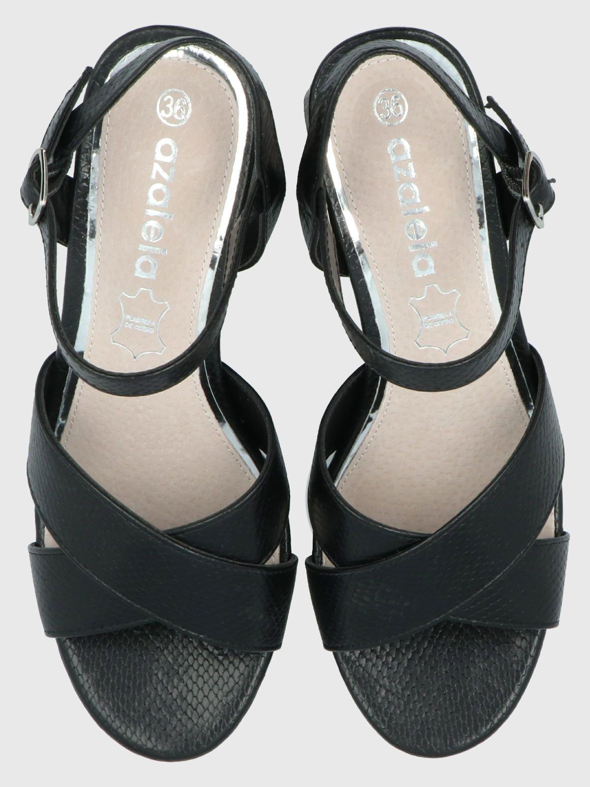 Sandalia Mujer Cristiana Negro -6