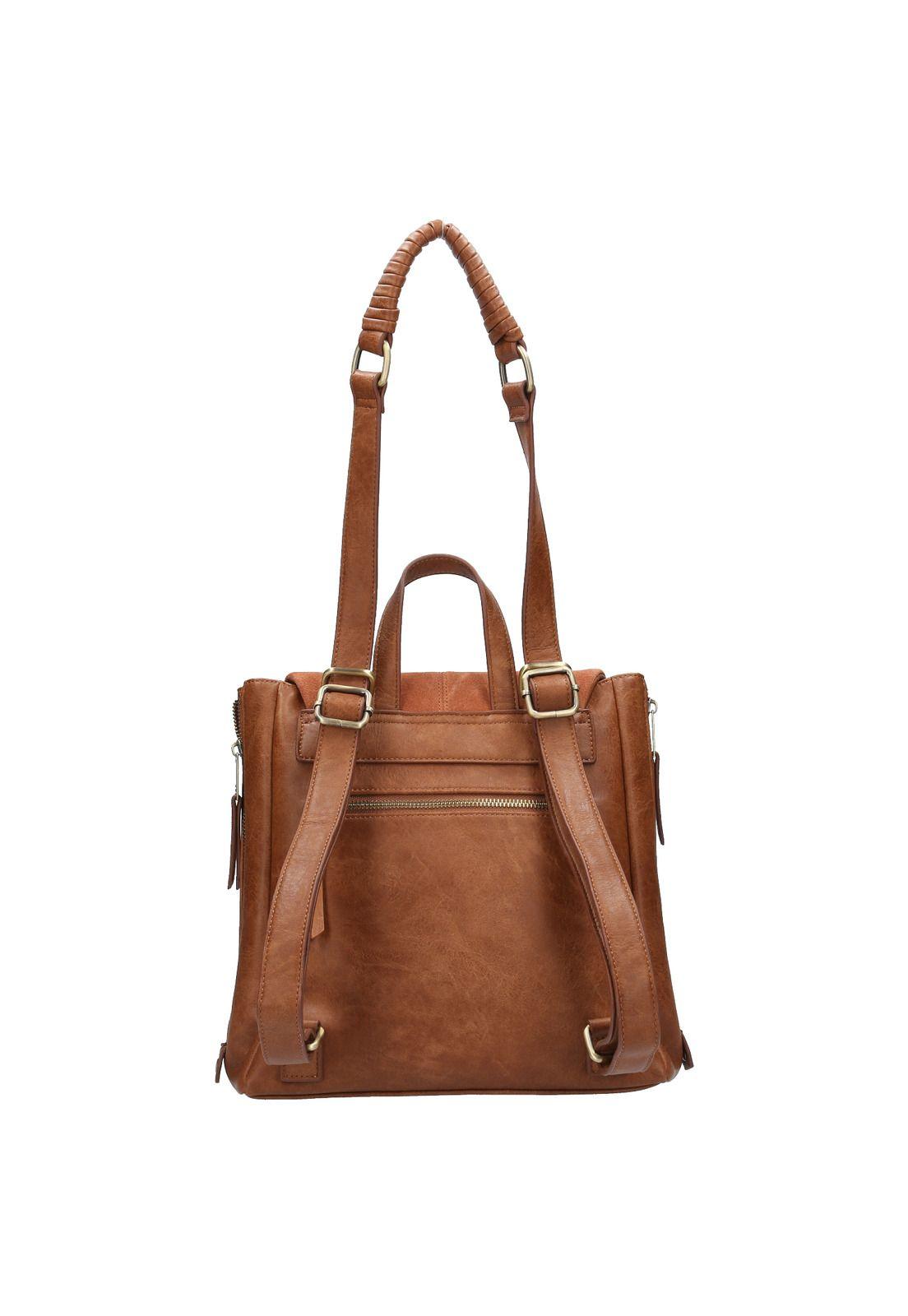 Cartera Mujer Lily Backbag Café-3