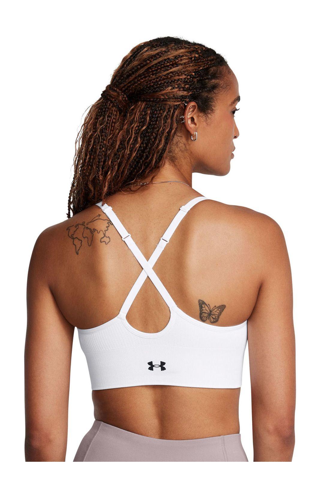 Sostén low seamless Vanish mujer Blanco-4