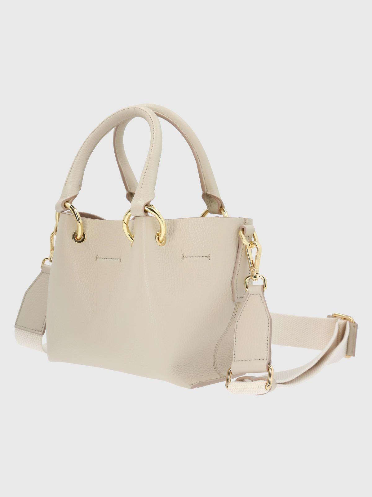 Cartera Italiana Cuero Benedetta Beige/Crudo-1