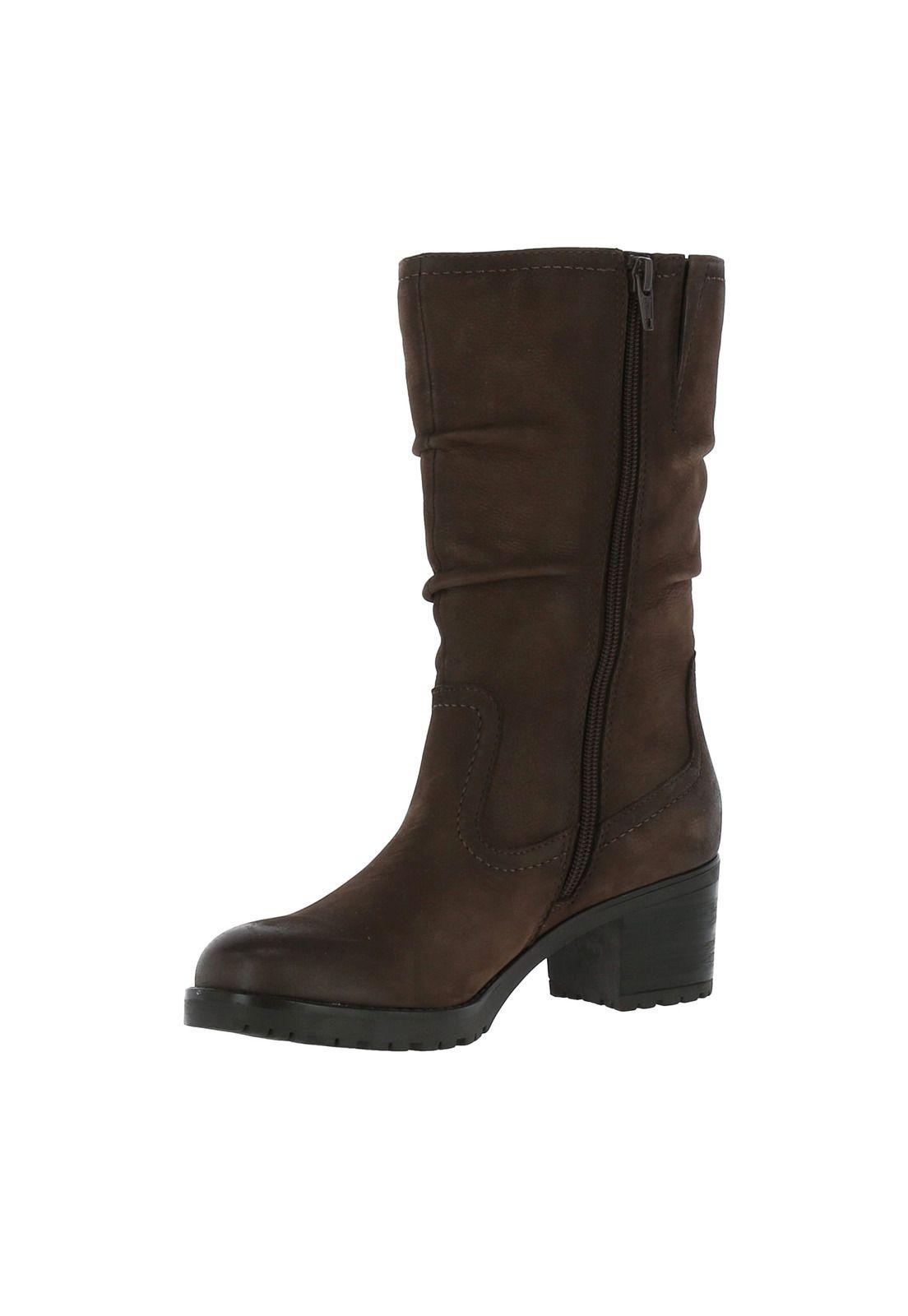 Bota Cuero Mujer Regina Café-1