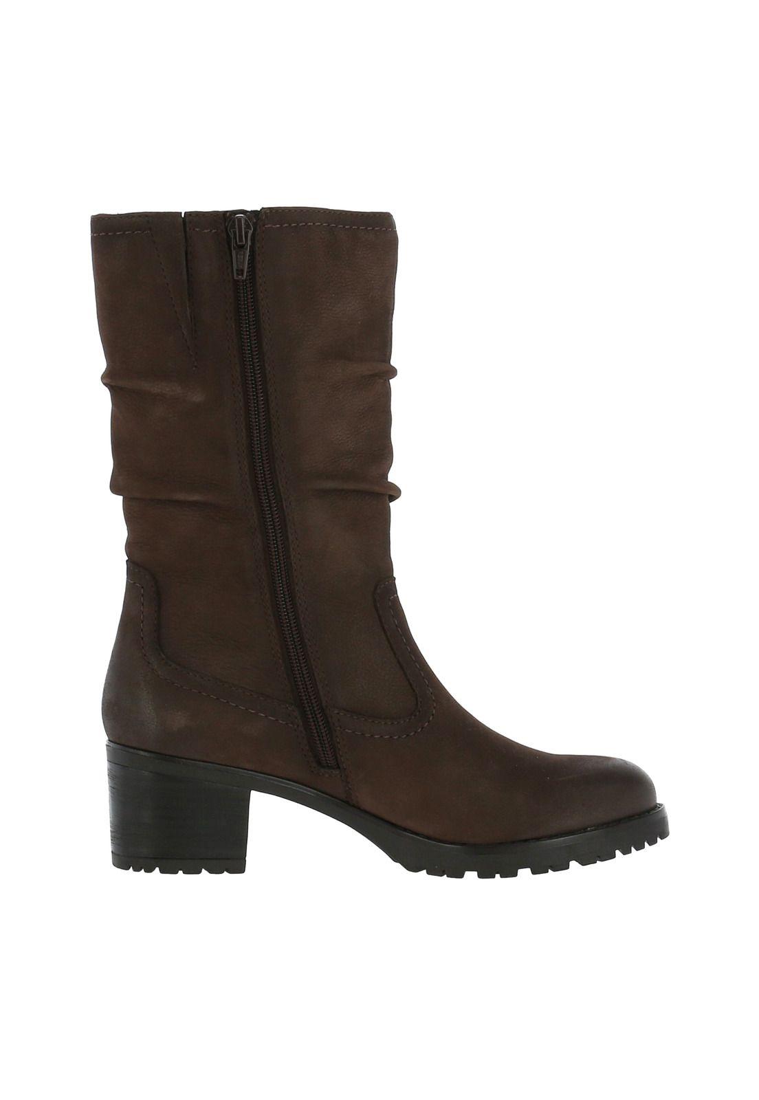 Bota Cuero Mujer Regina Café-2