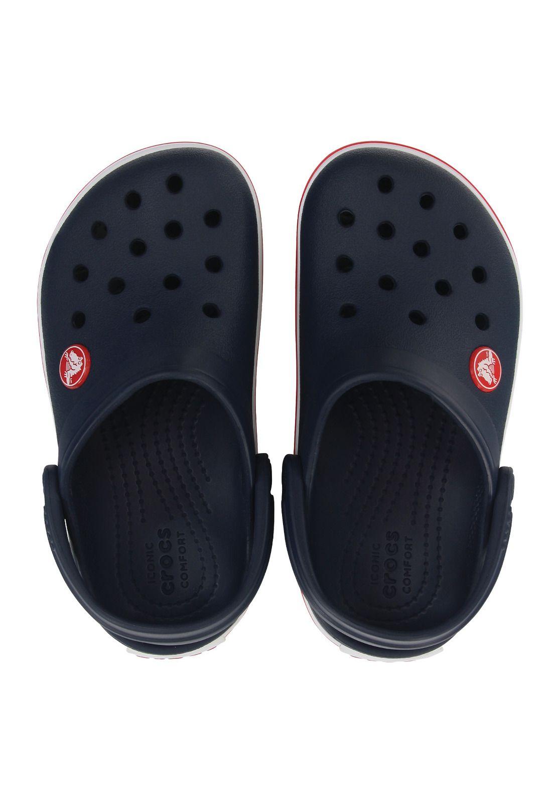 Zueco Crocs Niño Crocband Clog K Azul-4