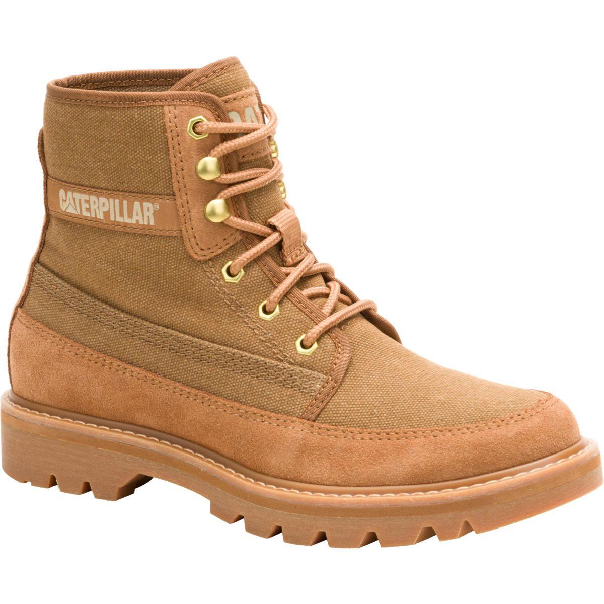 Botín Colorado Canvas Mujer Café-0