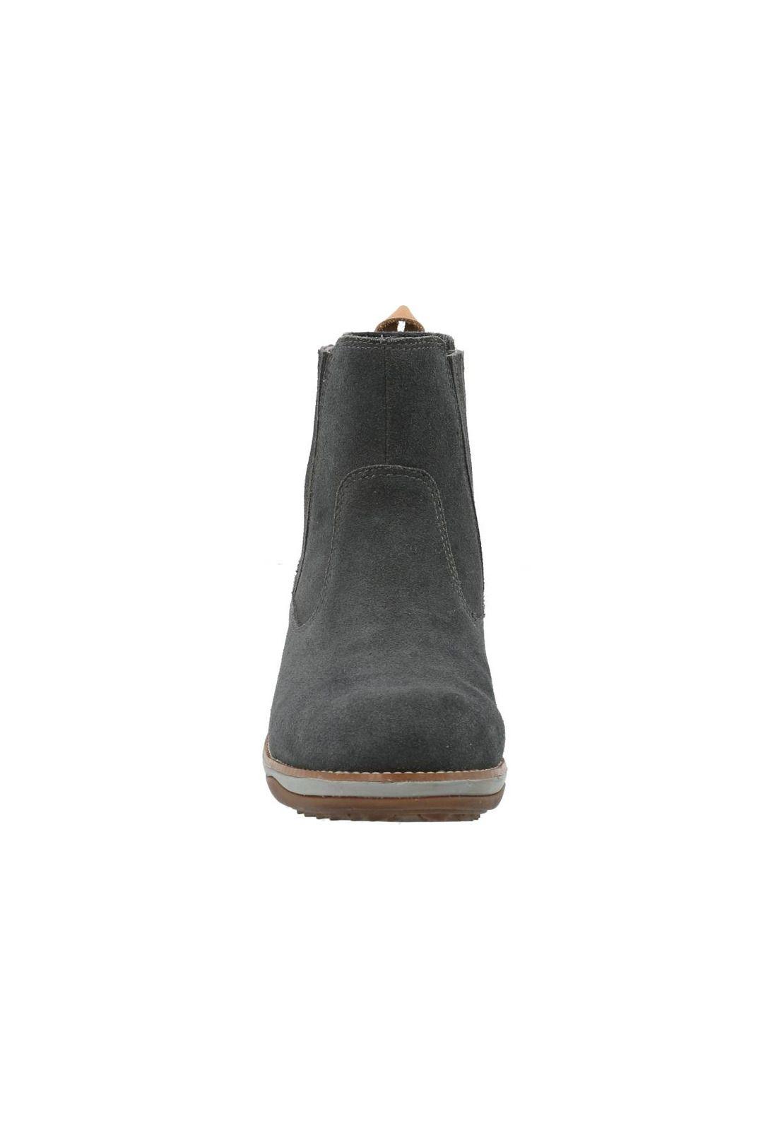 Botín Cuero Mujer Vega Gris-3