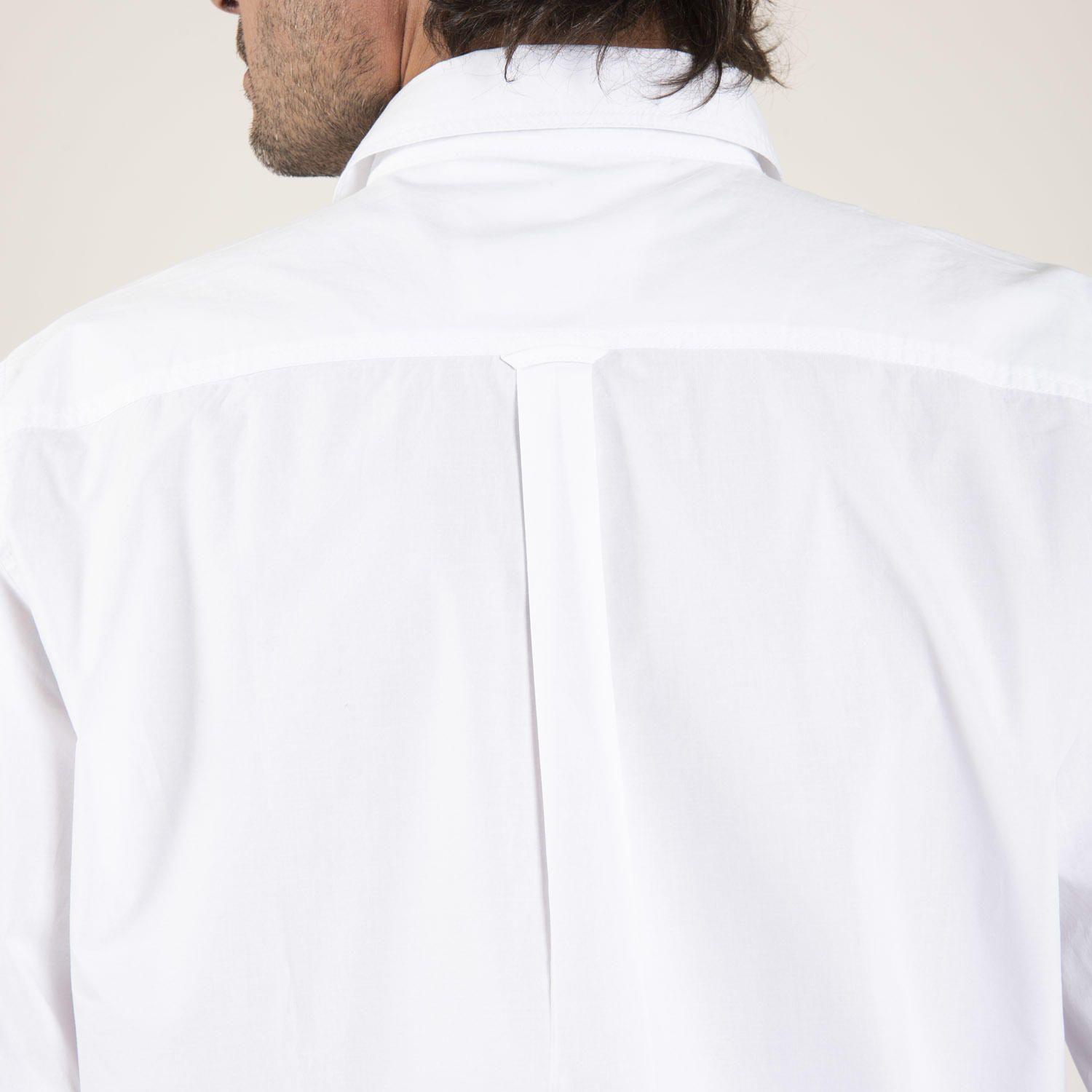 Camisa Algodón Organico Masculino Galiton Blanco Rockford-4