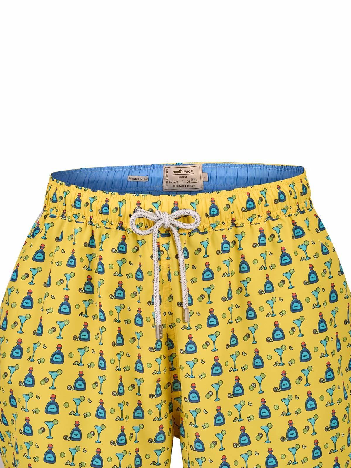 Traje De Baño Hombre Izam Amarillo-3