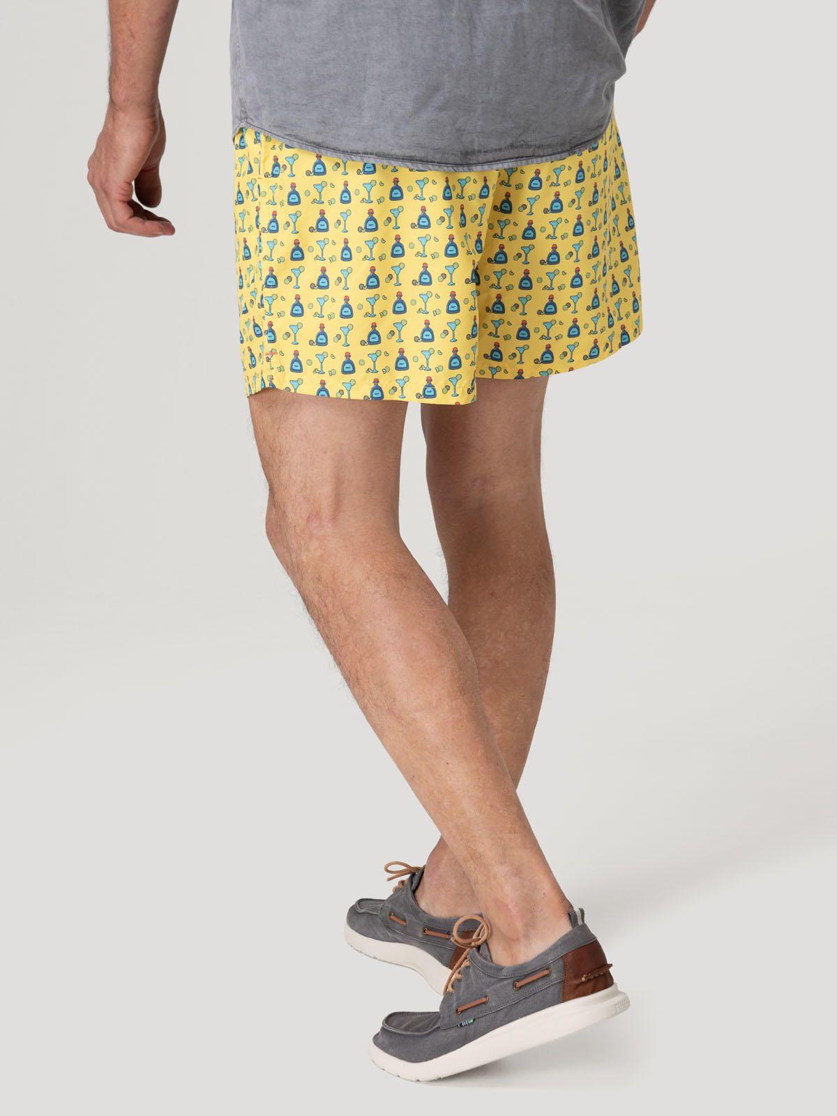 Traje De Baño Hombre Izam Amarillo-5