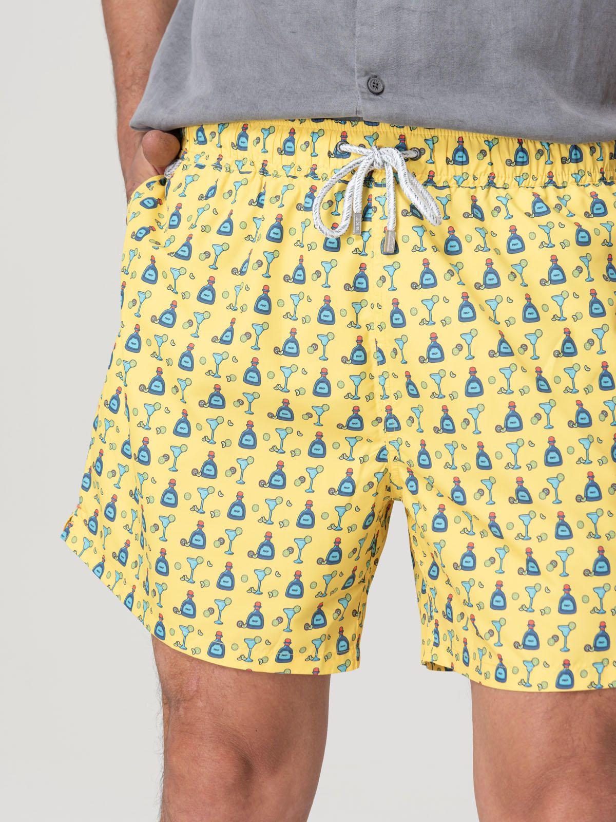 Traje De Baño Hombre Izam Amarillo-6