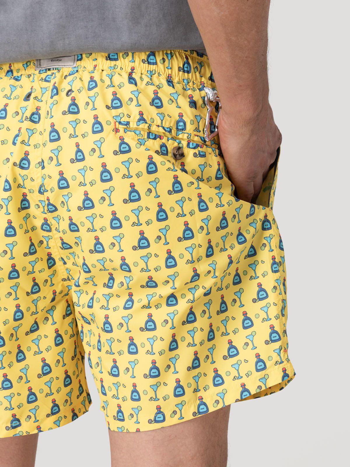 Traje De Baño Hombre Izam Amarillo-7
