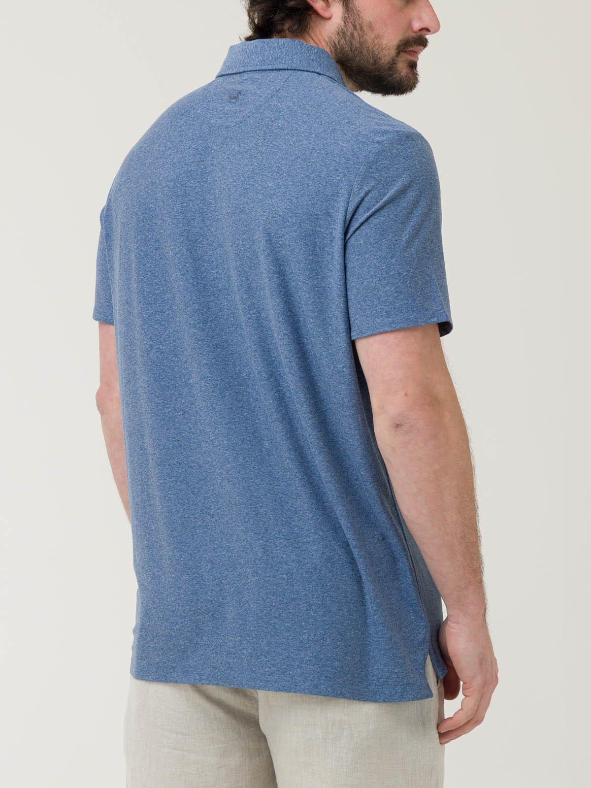 Polera Fibras Recicladas Hombre Trento Azul-1
