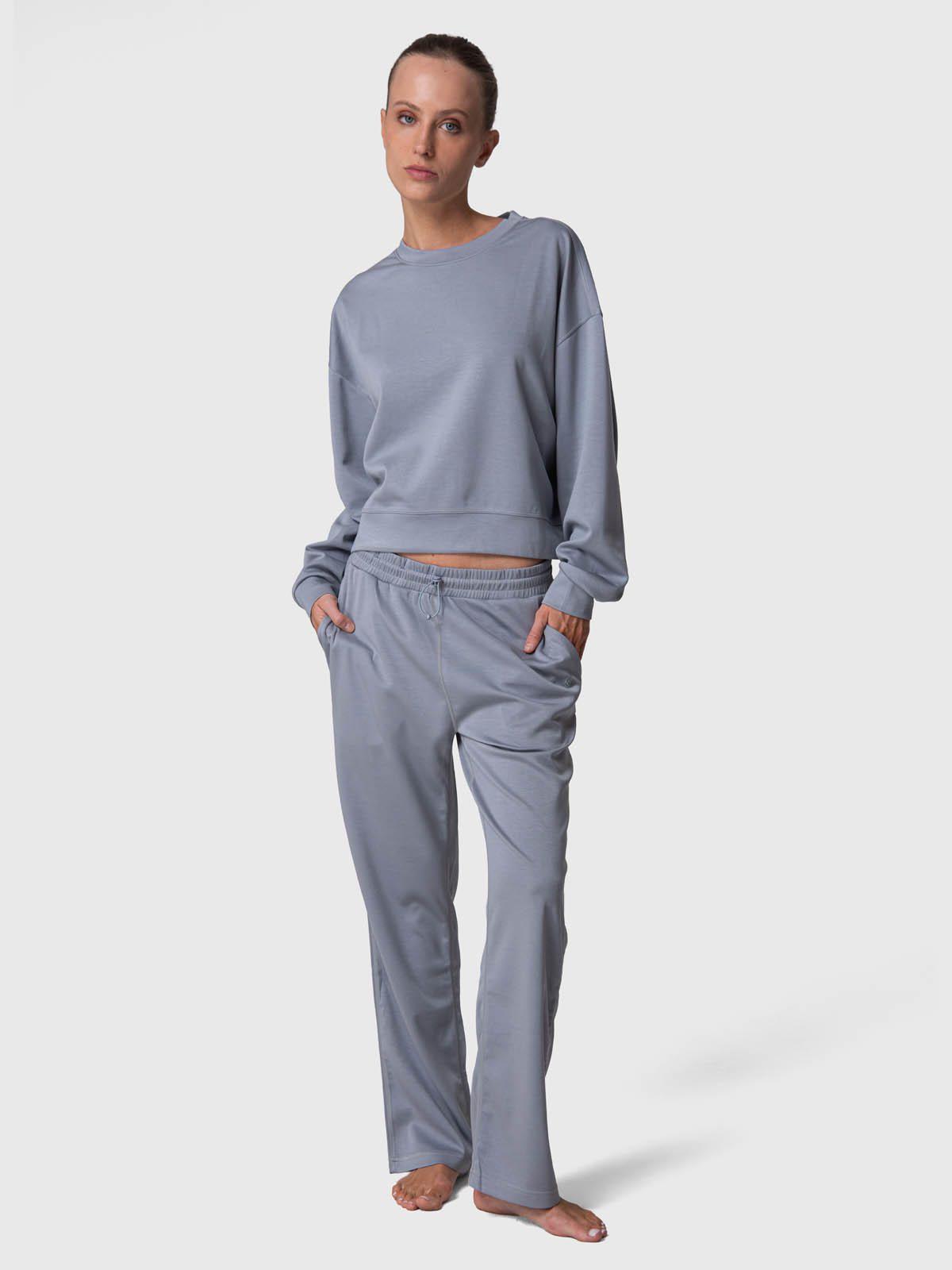 Pantalon Buzo Mujer Pant Anna Rec Gris Claro-4