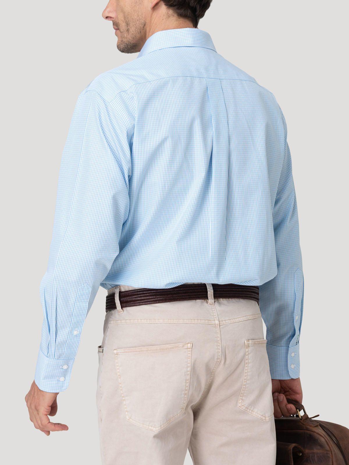 Camisa Cuello Italiano Hombre Wf Pc Celeste-7