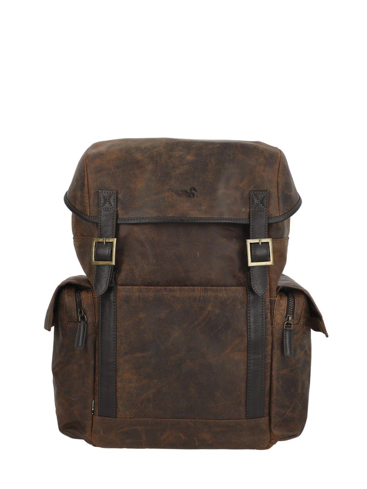 Mochila Cuero Hombre Oh Stephen Back Café-0