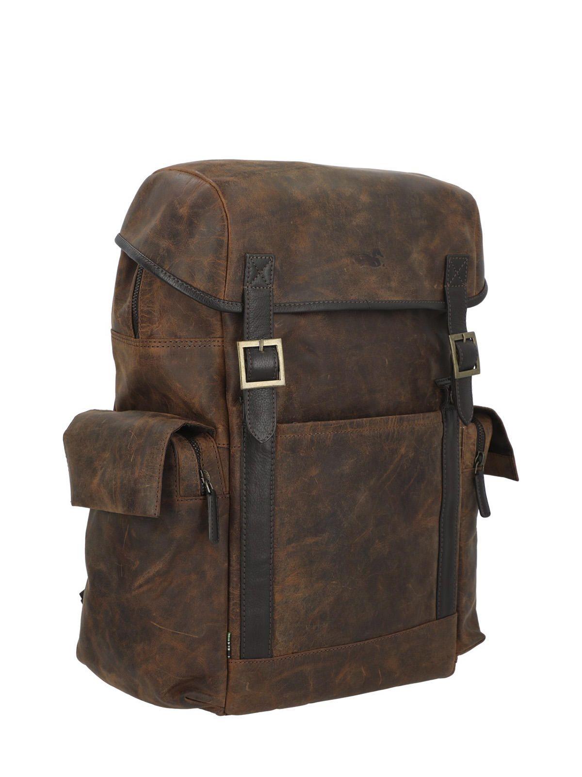 Mochila Cuero Hombre Oh Stephen Back Café-1