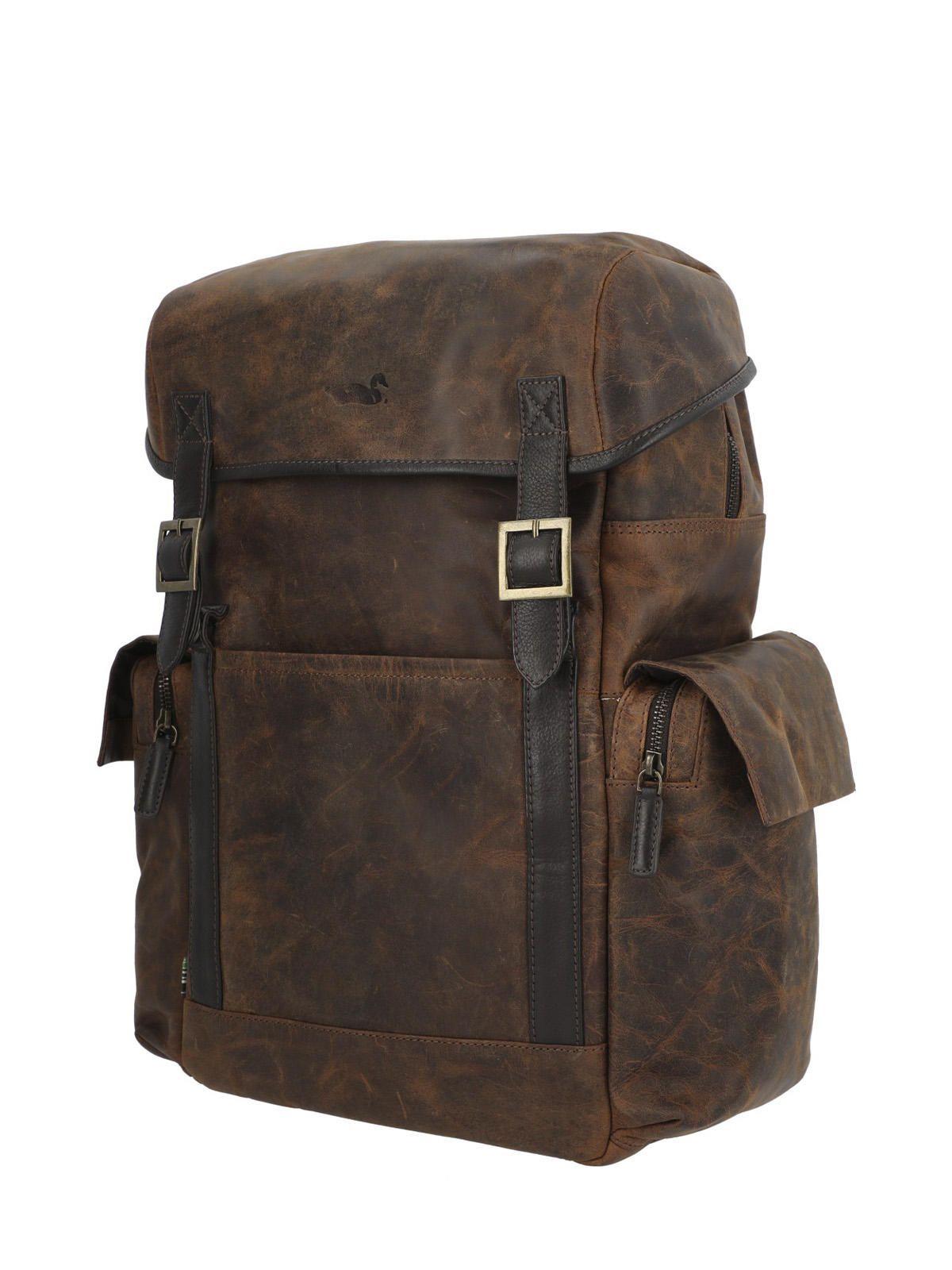Mochila Cuero Hombre Oh Stephen Back Café-2