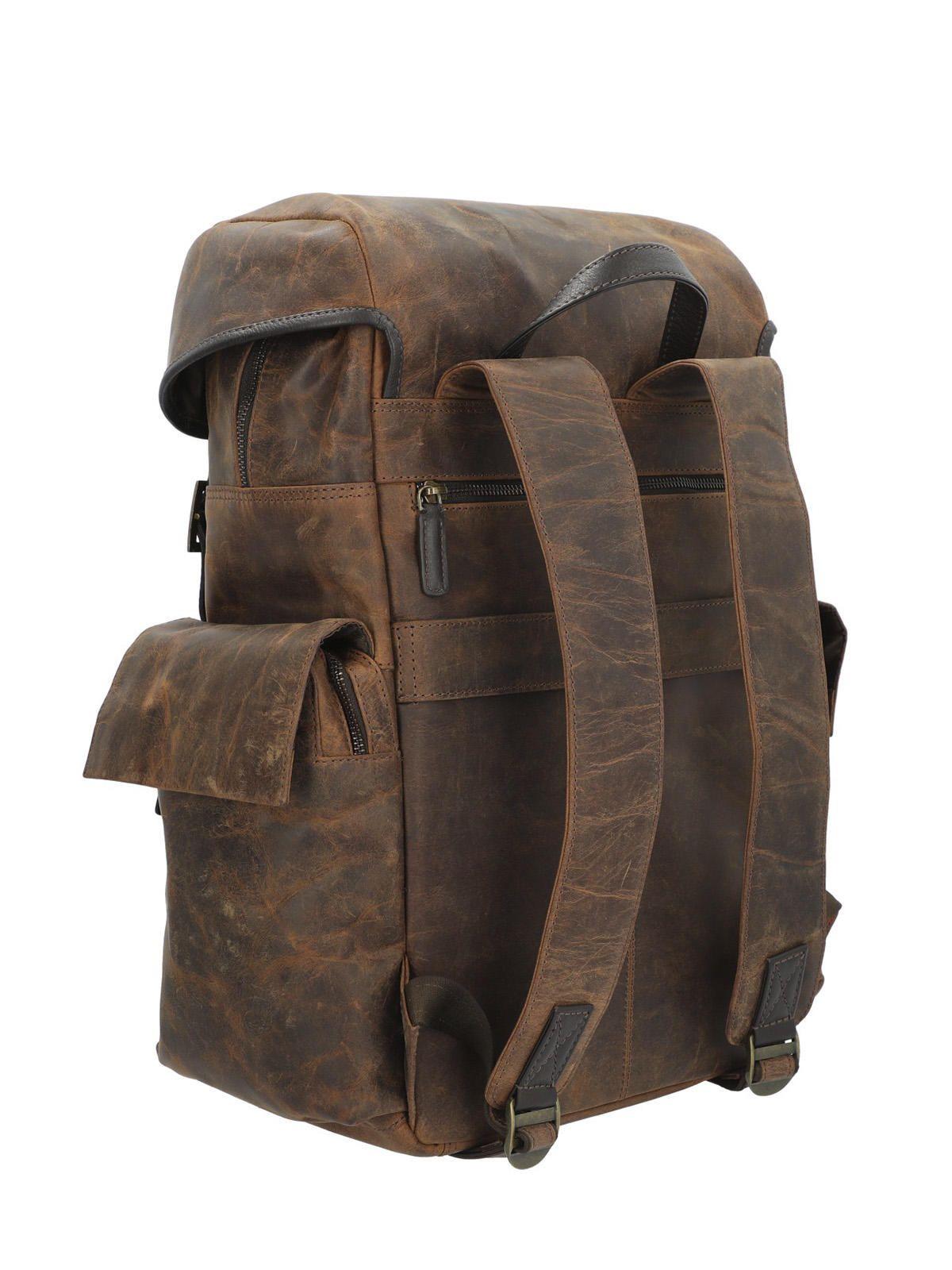 Mochila Cuero Hombre Oh Stephen Back Café-4