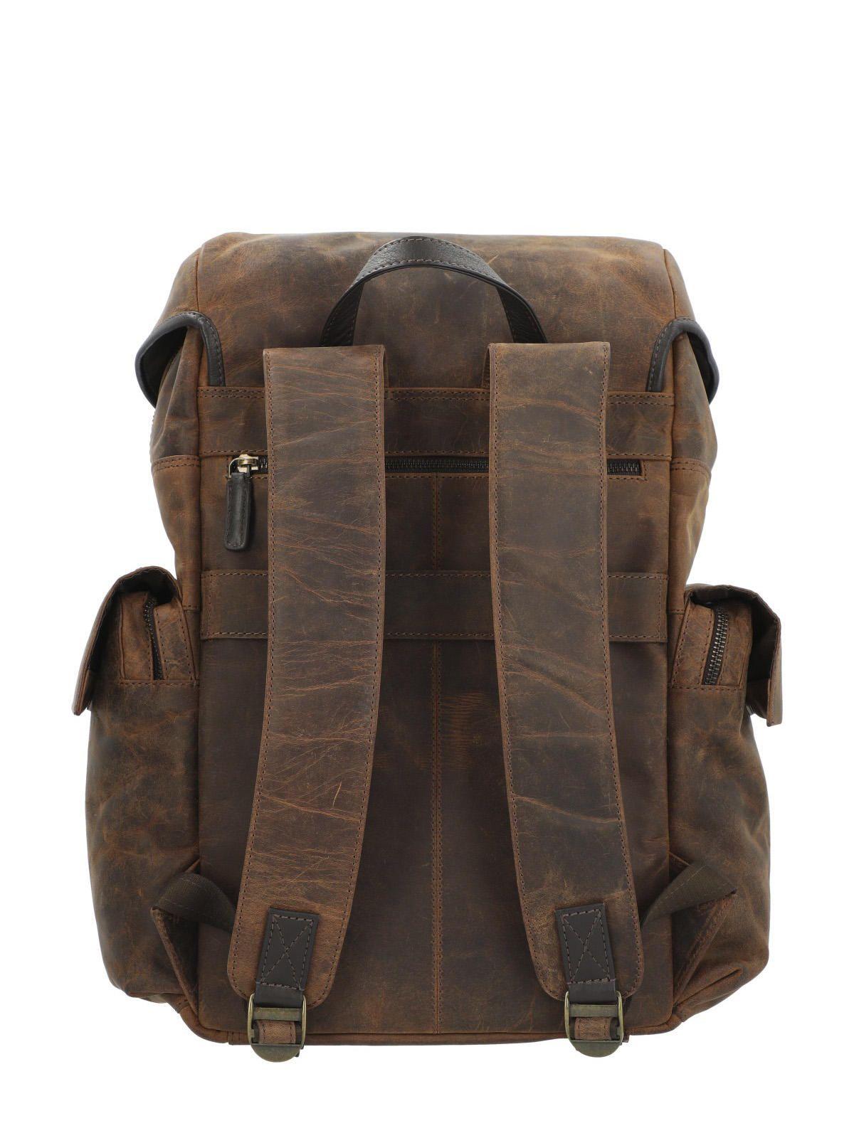 Mochila Cuero Hombre Oh Stephen Back Café-6