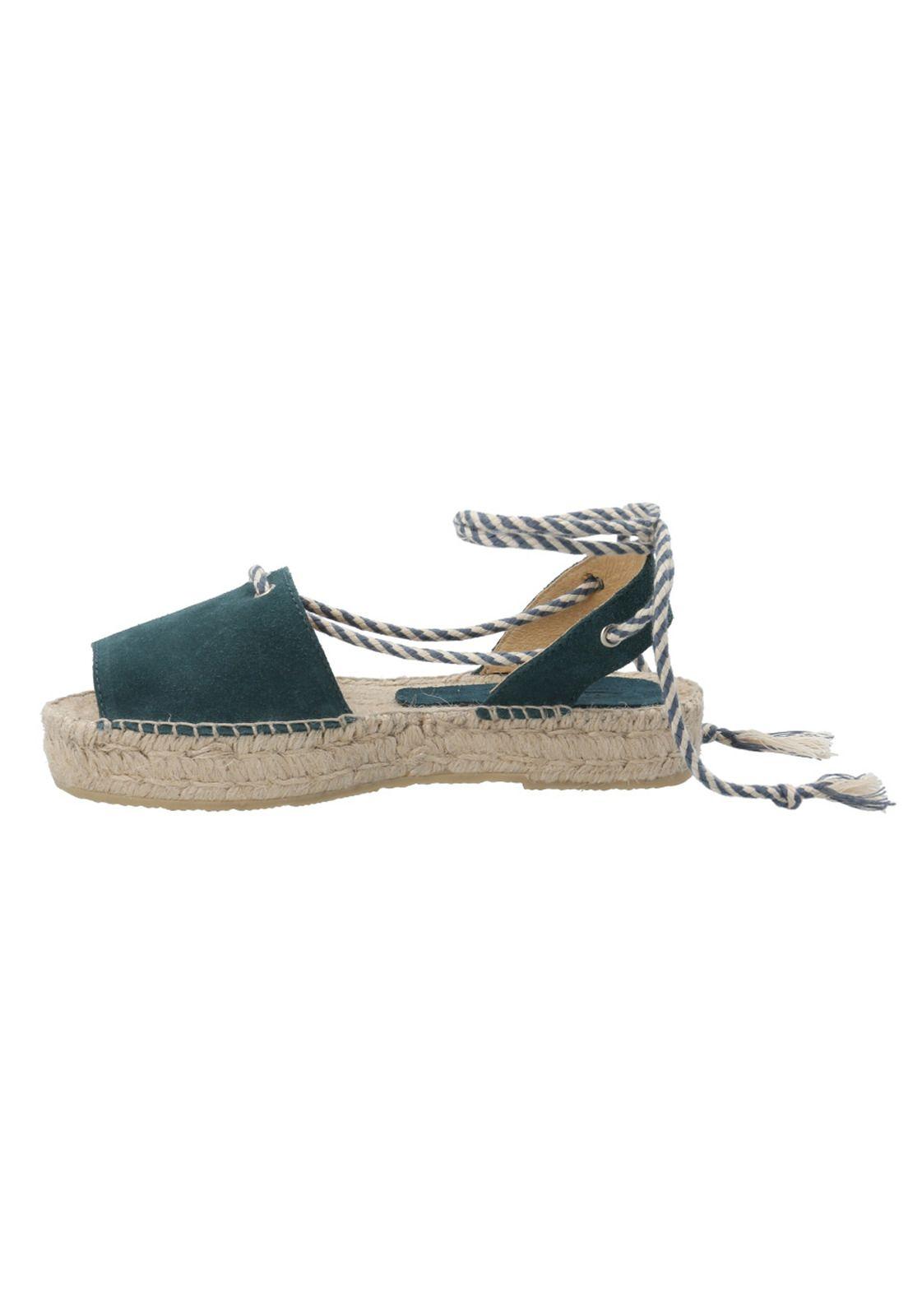 Alpargata Cuero Mujer Ivy Negro-5